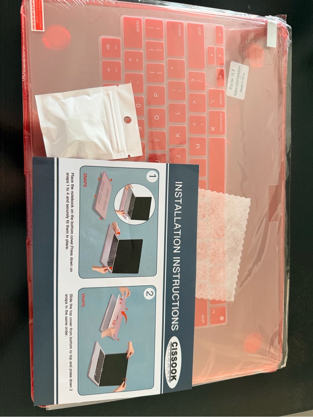 Red Silicone Keyboard Cover for Tablet Keyboards by